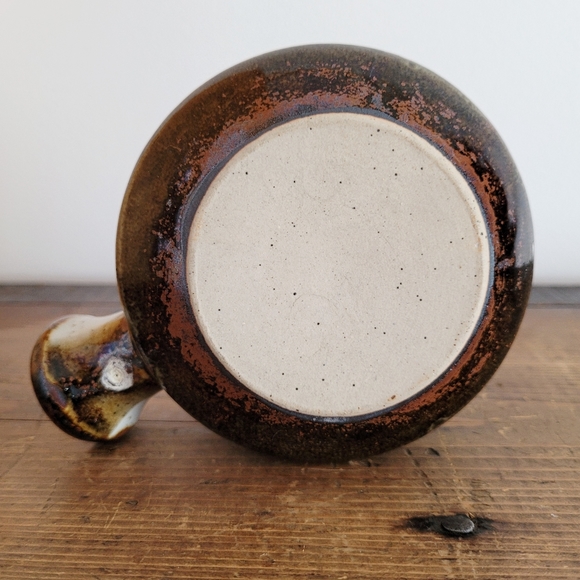 Vintage Takahashi Mid Century Studio Pottery Side Handled Soup Bowl - Picture 5 of 9